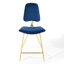 Ensemble de 2 tabourets de bar performance en velours Ponder par Modway-70557414-59226795