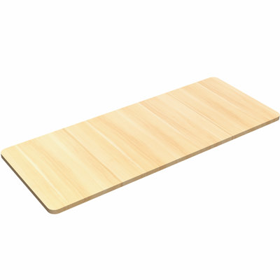 VIVO Light Wood 60 x 24 inch Universal Table Top for Sit to Stand Desk Frames
