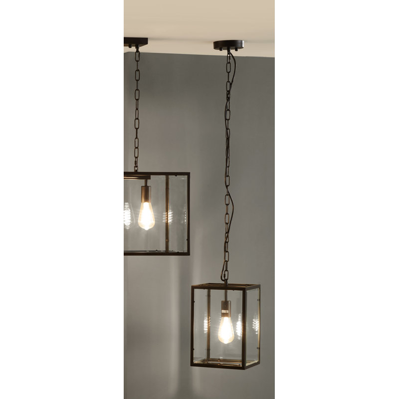 Ketterman 1 - Light Square/Rectangle Pendant, Black