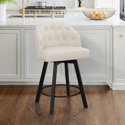 Elyan Swivel Upholstered Counter Stool