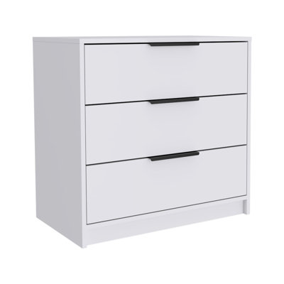 Commode 3 tiroirs 28 "blanche