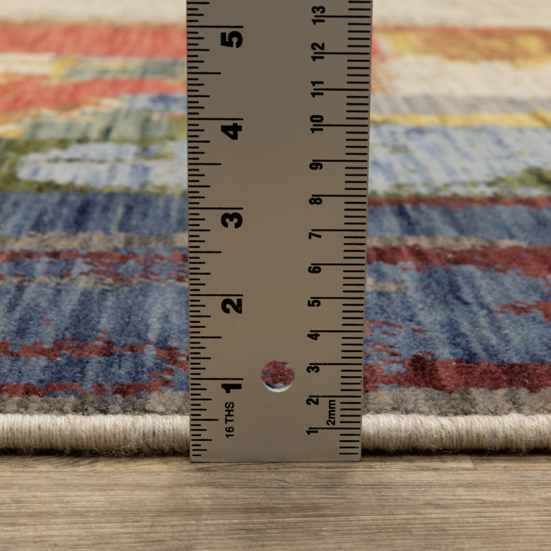 Japhenia Abstract Indoor Rug, Rectangle 5'3" x 7'6"