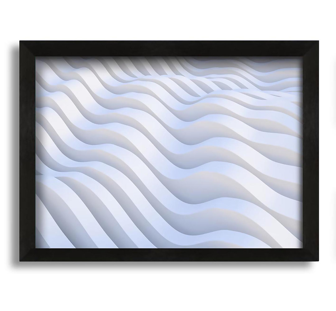 Gerahmtes Leinwandbild Wavy Shapes