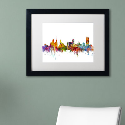 « buffalo new york horizon », impression sur toile encadrée