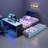 Modern Daybed With Desk, Usb Ports And Trundle-2046388617