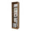 Bibliothèque Beaver Balley avec rangement ouvert et 5 tablettes, chêne naturel et blanc-1005243810