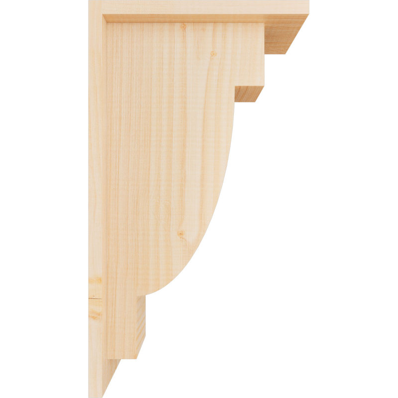 Corbeau alpin avec contre-plaque, H 18 po x l 5,5 po x P 10 po, Sapin de Douglas, Lisse