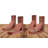 3 1/2"W x 10"D x 10"H Vintage Farmhouse Bracket, Barnwood Decor Collection, Salvaged Red (4-Pack)-29960257-29960262