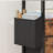 2 Drawer File Cabinet with 24'' Extended Desktop,  Rolling File Cabinet with Side Bag, Fabric Drawer, Light Brown