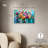 Chromatic Flower Dream Canvas Colorful Floral Art by Art Remedy-107412478-107412467