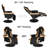 Inbox Zero Reclining Ergonomic Swiveling PC & Racing Game Chair with Footrest-1158462532