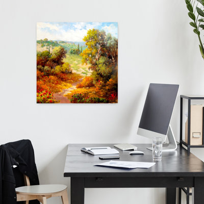 Autumn Path Abstract Contemporary Autumn Landscape Art