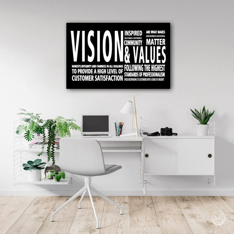 Art mural sur toile Vision & Values