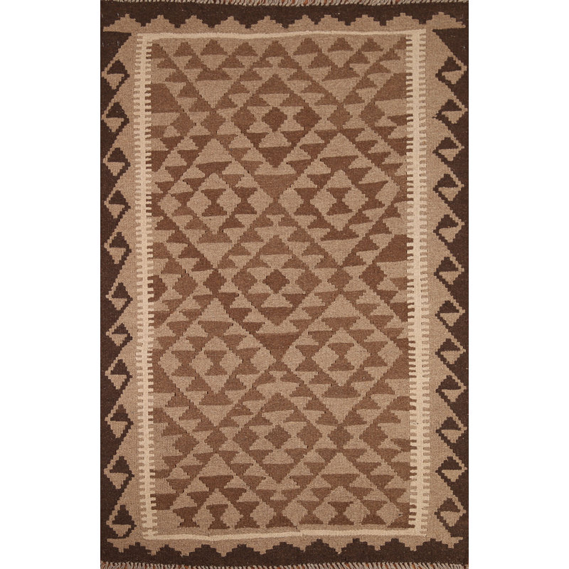 Kilim Reversible Wool Area Rug 3x5