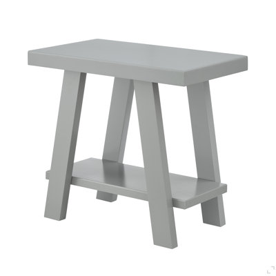 Contemporary Wood Shelf Side Table