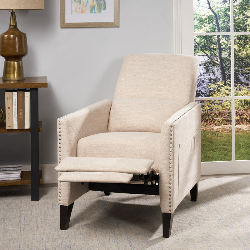 PUSH BACK RECLINER, Beige