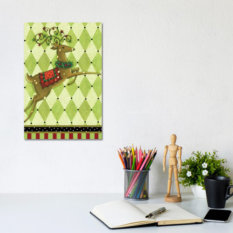 Harlequin Christmas I 1 Piece Wrapped Canvas Wall Art, 20.32 cm H x 30.48 cm W