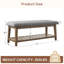 Polyester Upholstered Storage Bench-968571707