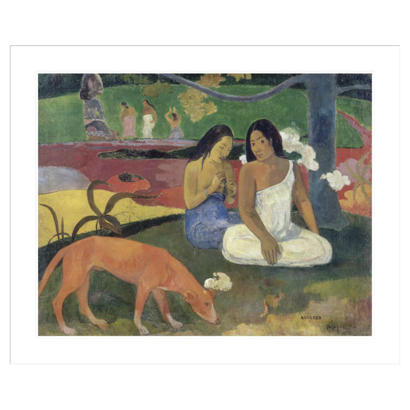 Arearea (Joyeusètes) par Paul Gauguin - Estampe numérique encadrée, H 33,5 po x l 40,54 po