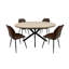 Birt Extendable Metal Base Dining Table