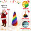 Arbre de Noël artificiel en PVC coloré avec support en métal robuste-368646115