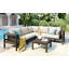 GO 4 Pieces Outdoor Acacia Wood Sofa Set