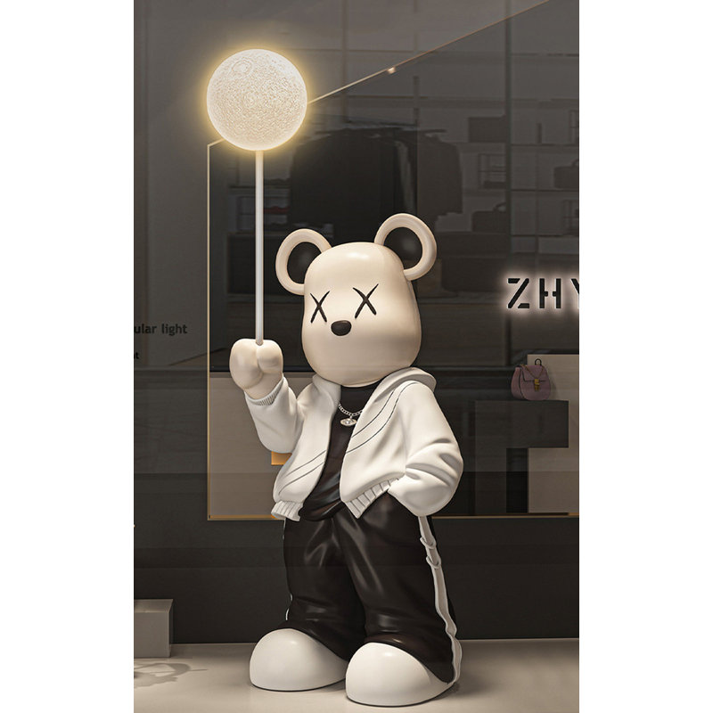 Ornement en forme de lampe de luxe en résine