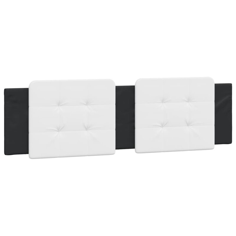 vidaXL Headboard Cushion White and Black, California King, Black/White