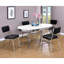 Table contemporaine blanche et ovale - Convient à un décor moderne et rehausse le confort