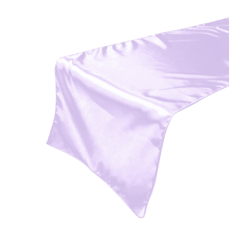 Karisha Rectangle Polyester Table Runnner, 108" x 24", Lavender