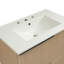 Meuble-lavabo de 30 po avec lavabo en céramique et tiroirs pleine extension, glissières de tiroir à fermeture en douceur, conception cannelée-2113466487