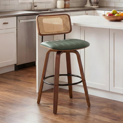 Swivel Upholstered Counter Stool