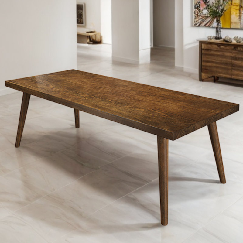 Mathaniel Pine Solid Wood Dining Table, 31.5" W x 70.87" L