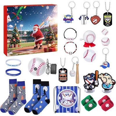 Baseball Adventskalender 2025 24 Tage Baseball Weihnachtskalender 2025 Mini Baseballs Werkzeuge Adventskalender Baseballs Sets