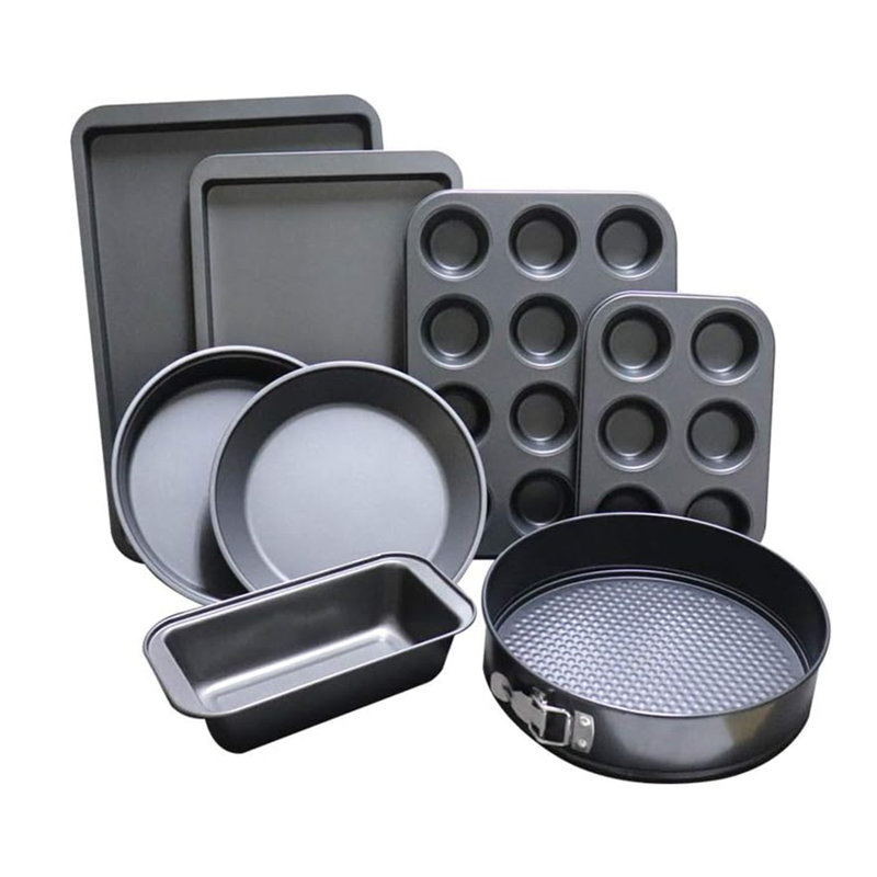 KYEUIN 8 Piece Non-Stick Steel Bakeware Set