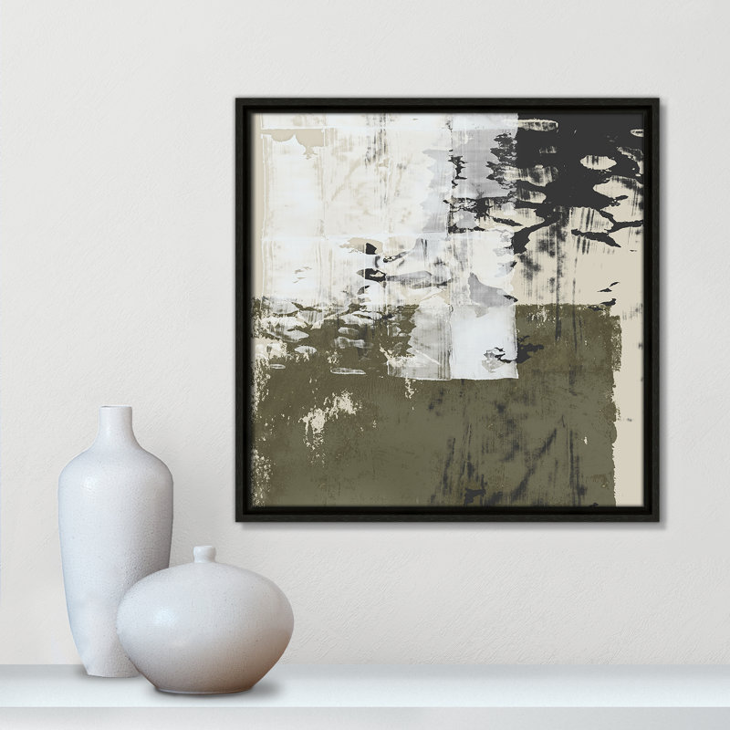 Reflections In Sage II - Square Version Print par Isabelle Z, Espresso, H 17,5 po x l 17,5 po