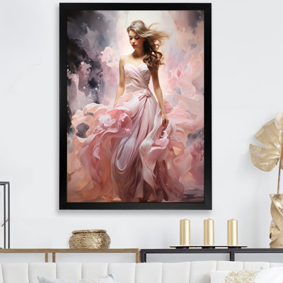 Encre rose, glamour, mode femme