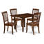 L'ensemble de salle à manger 5 pièces comprend une table de salle à manger rectangulaire avec Dropleaf et 4 chaises de cuisine, 30 x 48 pouces, acajou-1162597175-1162597172-1162597173