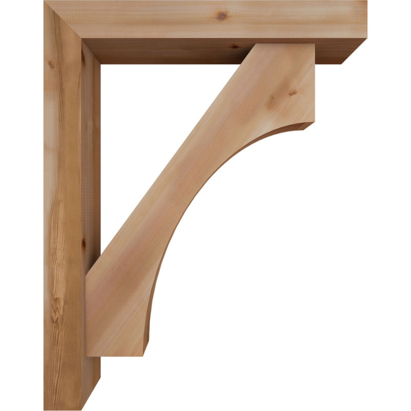 Support Westlake Block avec support décalé, 38 x 30, Cèdre rouge occidental de l 5 1/2 po (lisse)
