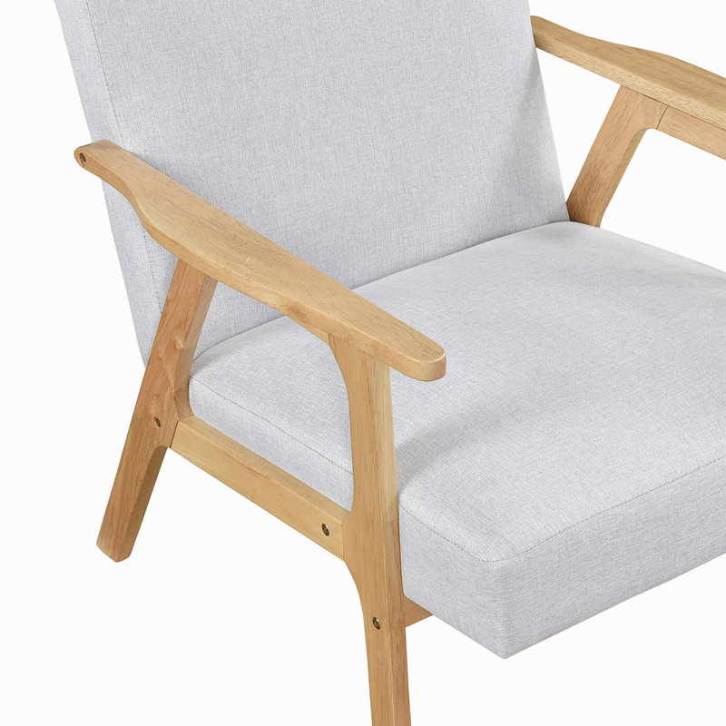Siège d'appoint contemporain Modern Wood Furniture, Gris, Naturel