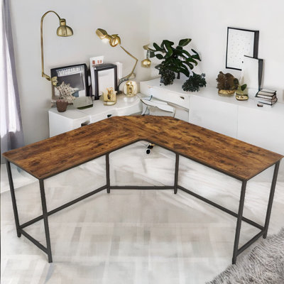 Industrial 50cm W L-Shaped Computer Desk