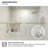 Linear 60 In. W X 56 In. H Sliding Framed Bath Tub Door And Transparent Glass in Chrome-1522467676