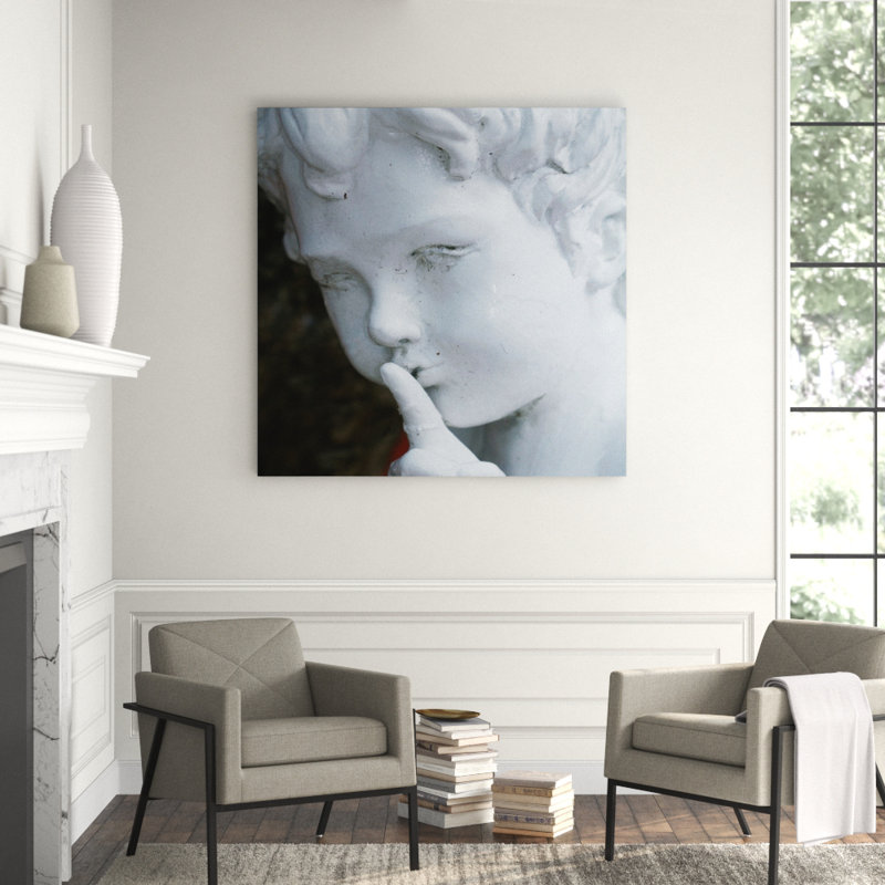 An Angels Secret Print by Dercorumby, 56" H x 56" W x 1.25" D, Aluminum
