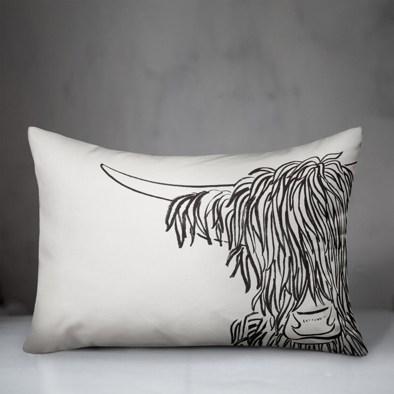 Coussin intérieur / extérieur Wash Up Cow, H 14 po x l 20 po, Rectangle