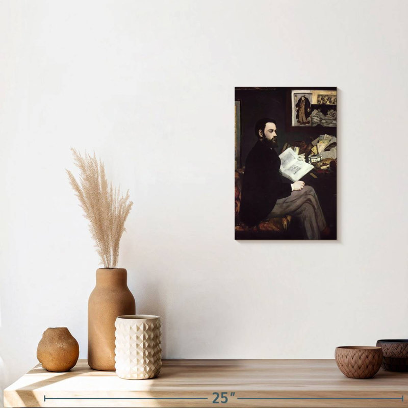 Portrait d'Emile Zola, 12" H x 8" W