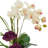 Faux Orchid in Mirrored Vase