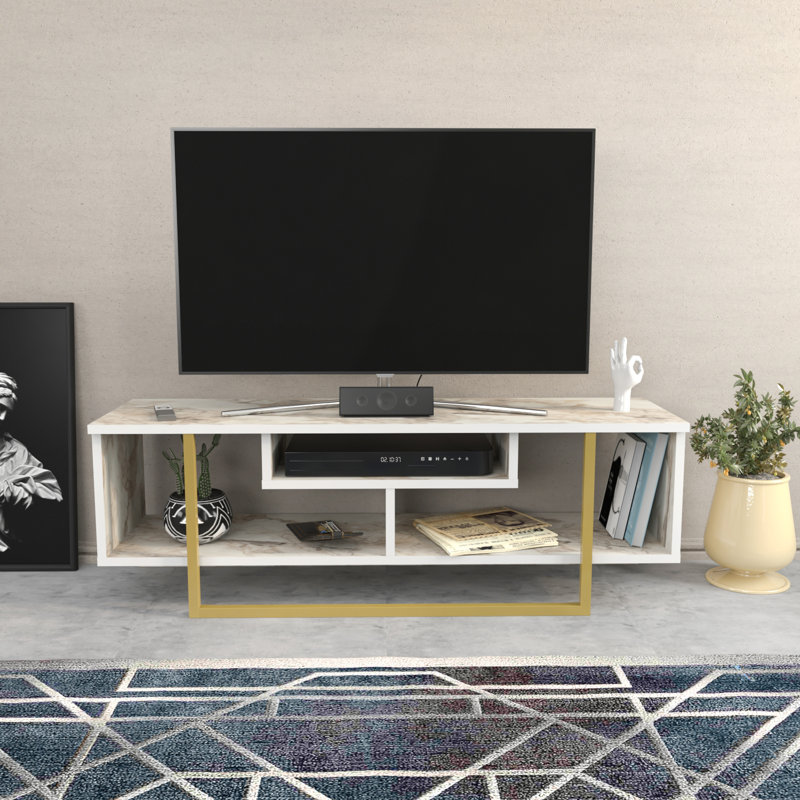 Aldean TV Stand for TVs up to 50", Ephesus / Gold