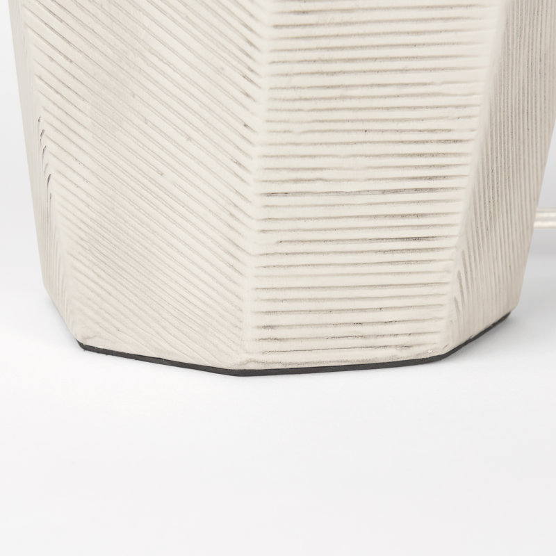 Minakchi Ceramic Table Lamp, Cream