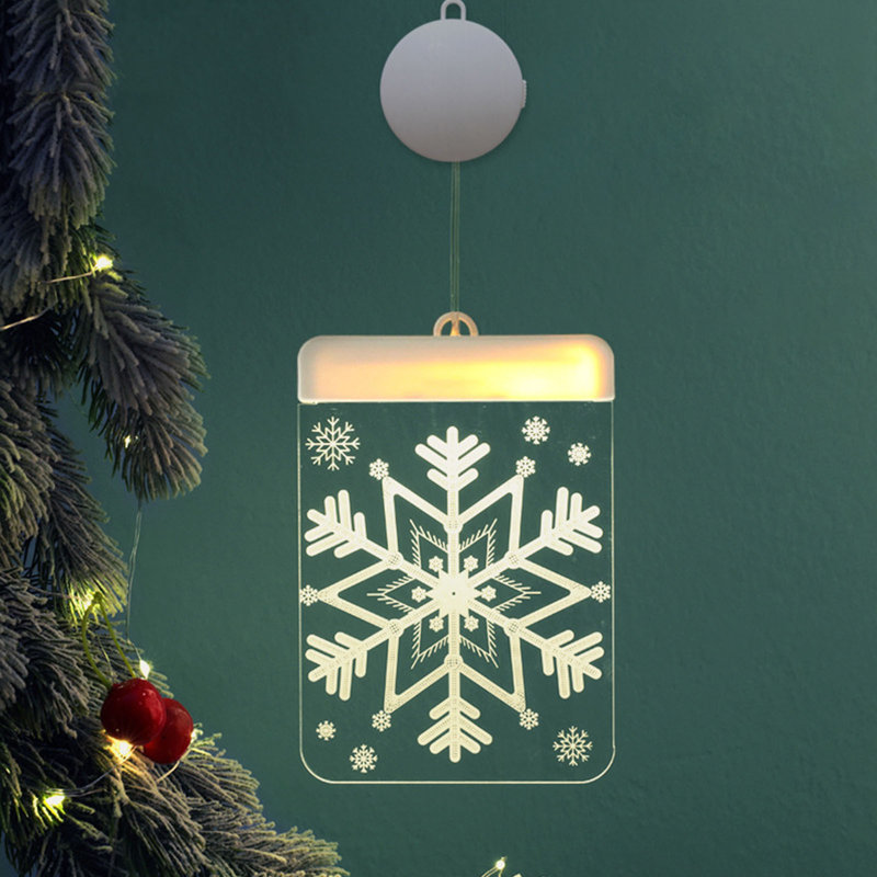 Christmas Window Lights LED Hanging Curtain Light Garland Tree Decoration