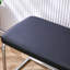 Ensemble de salle à manger moderne en verre trempé de luxe moderne avec 4 chaises et banc en polyuréthane noir